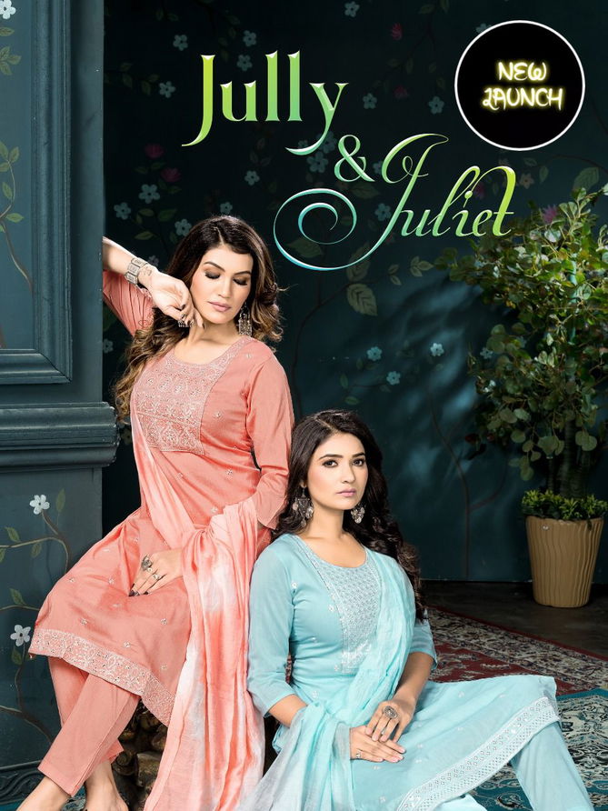 Beauty Jully Juliet Wholesale Kurti With Bottom Dupatta Collection 